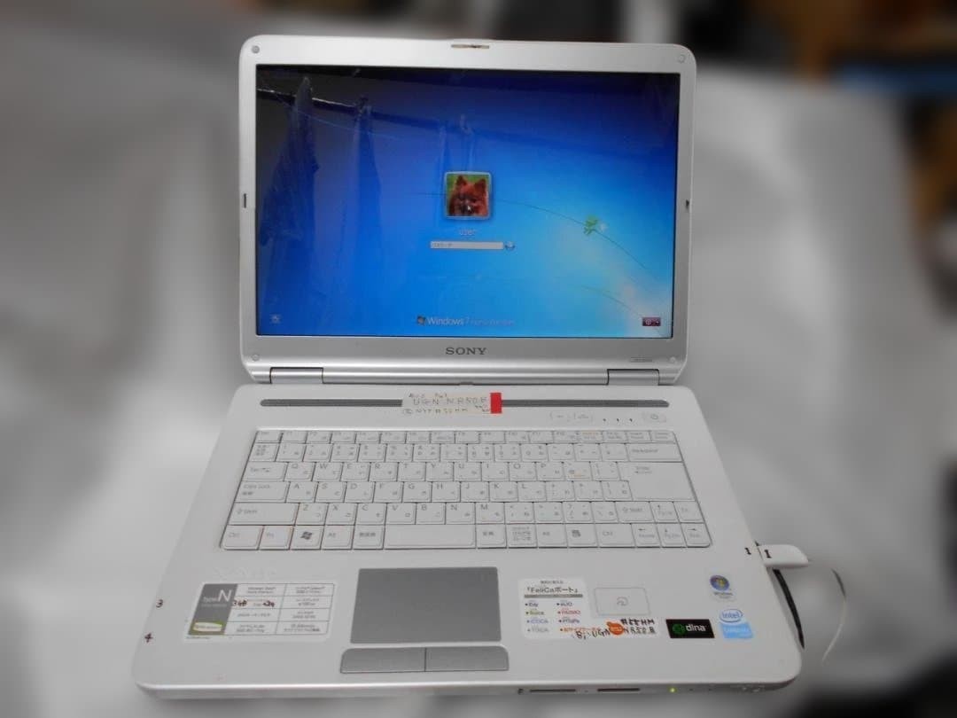 SONY VAIO NR50B Laptop White Core Processor Used Japan Genuine