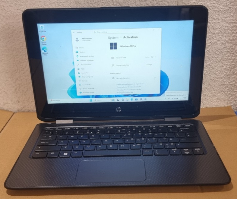 2-in-1 HP ProBook x360 11 G1 EE 11.6″ TOUCHSCREEN 192GB SSD 4GB TABLET LAPTOP