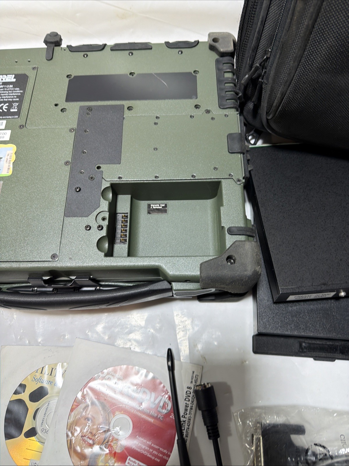 Military Laptop AMREL RK886EX With Accessories And Bag