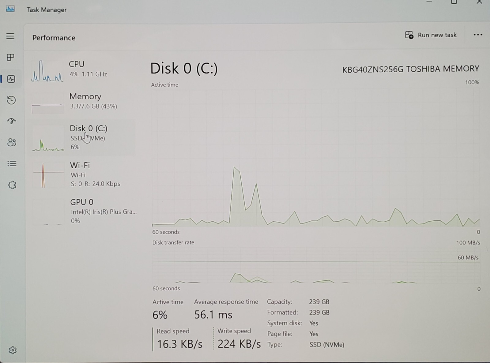 Surface Laptop 3 1868 13.5″ Core i5-1035G7 @ 1.20GHz 8GB Ram 256GB SSD Win11H #1