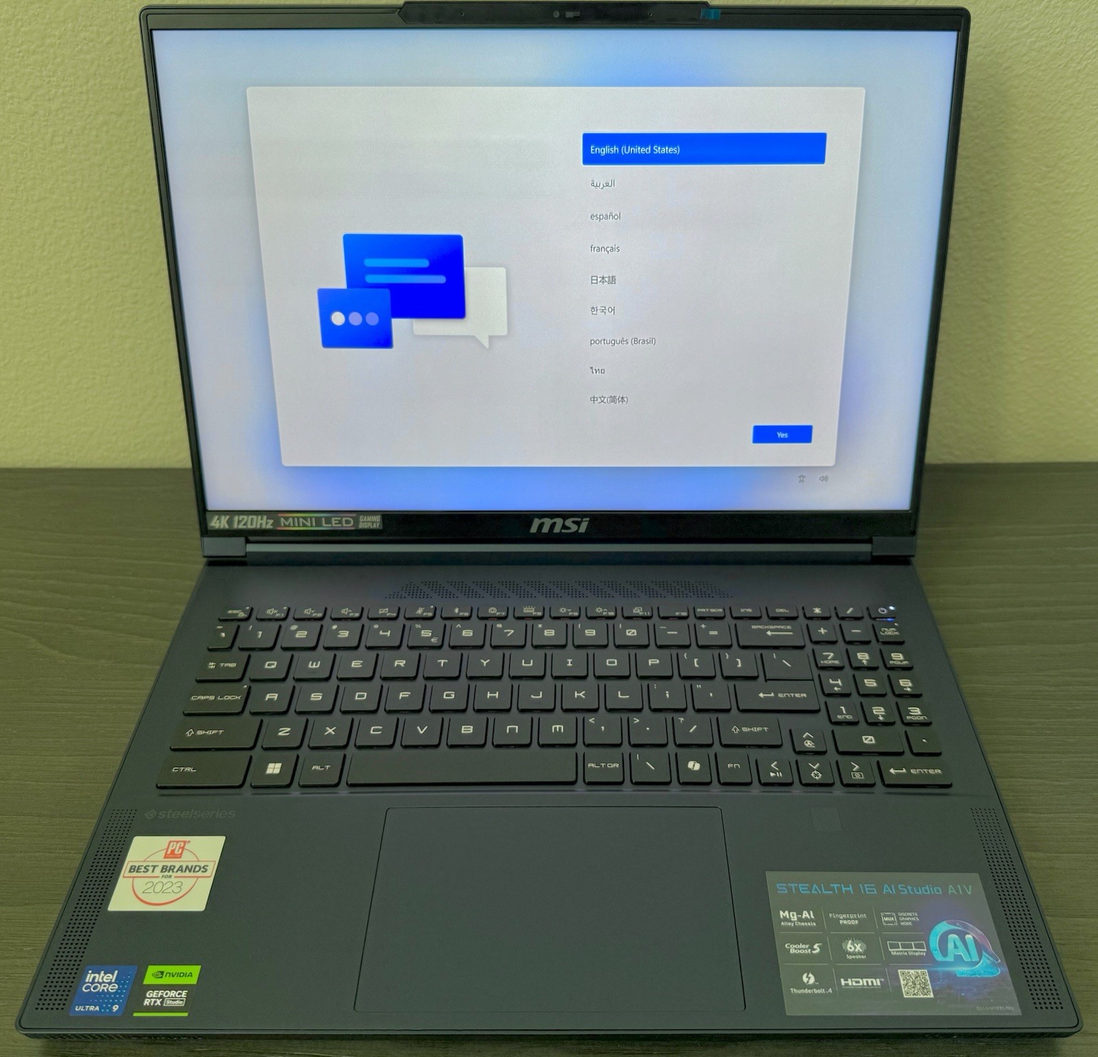 MSI Stealth 16 AI Studio A1VIG-026US Gaming Laptop Ultra 9 RTX 4090 64GB 2TB SSD