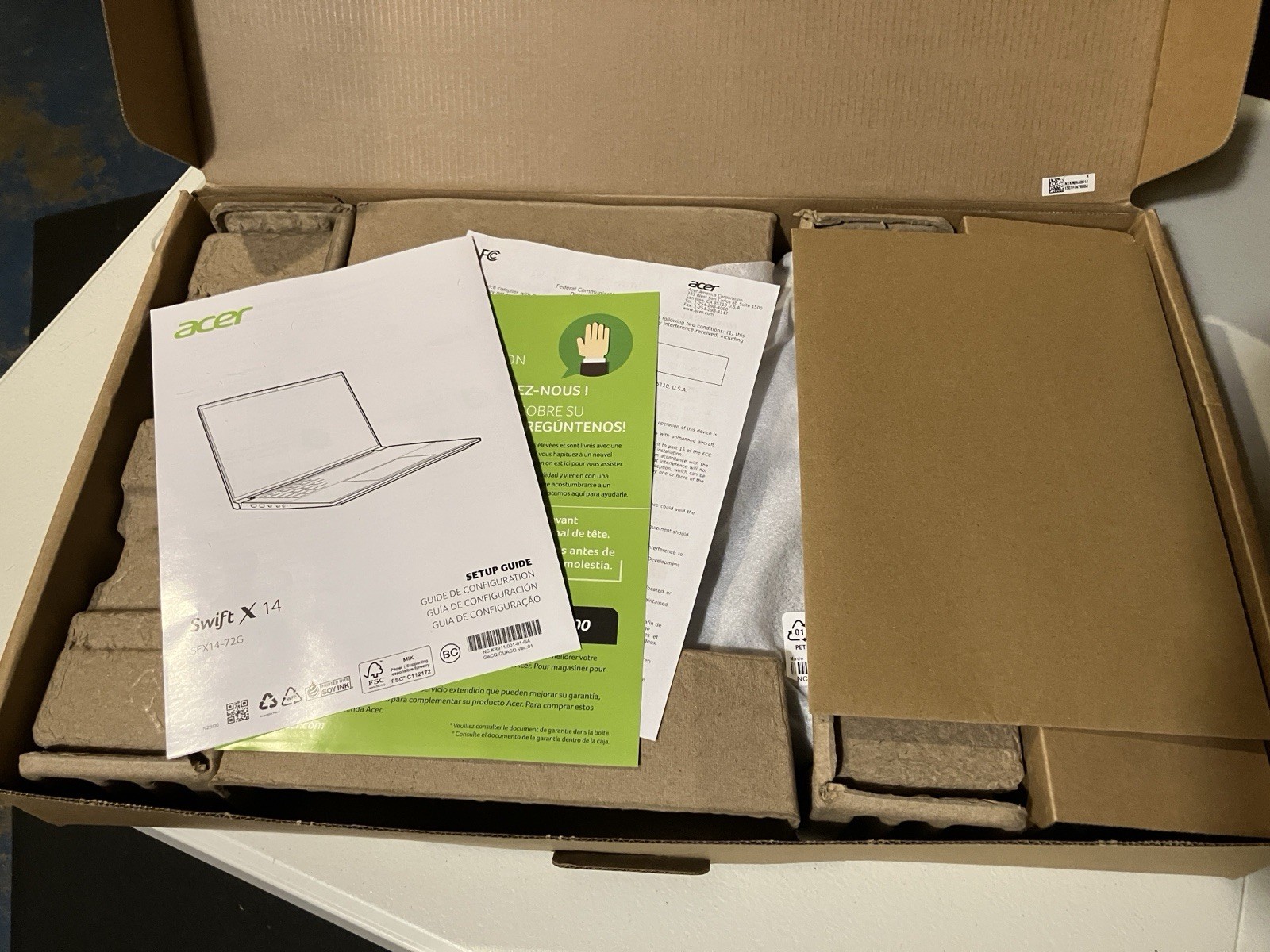 Acer Swift X 14 Laptop 14.5″ OLED RTX4060 16GB 1TB Intel Core Ultra 7 155H