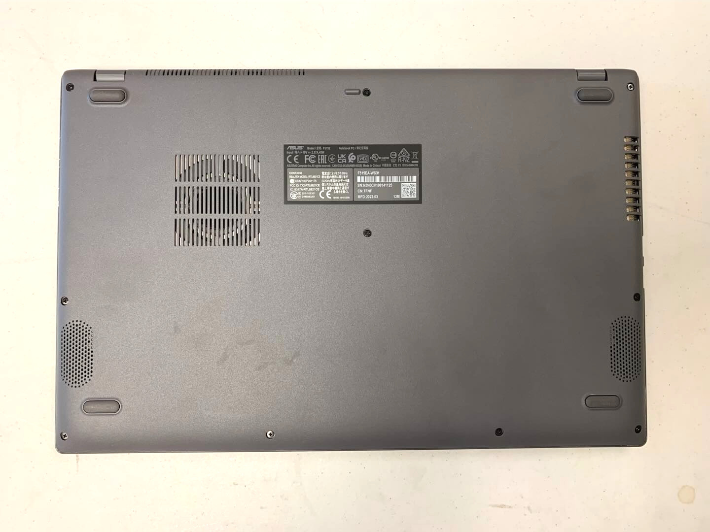 ASUS F515EA-WS31 (8GB, 128GB, I3-1115G4, ) Laptop 25-41B