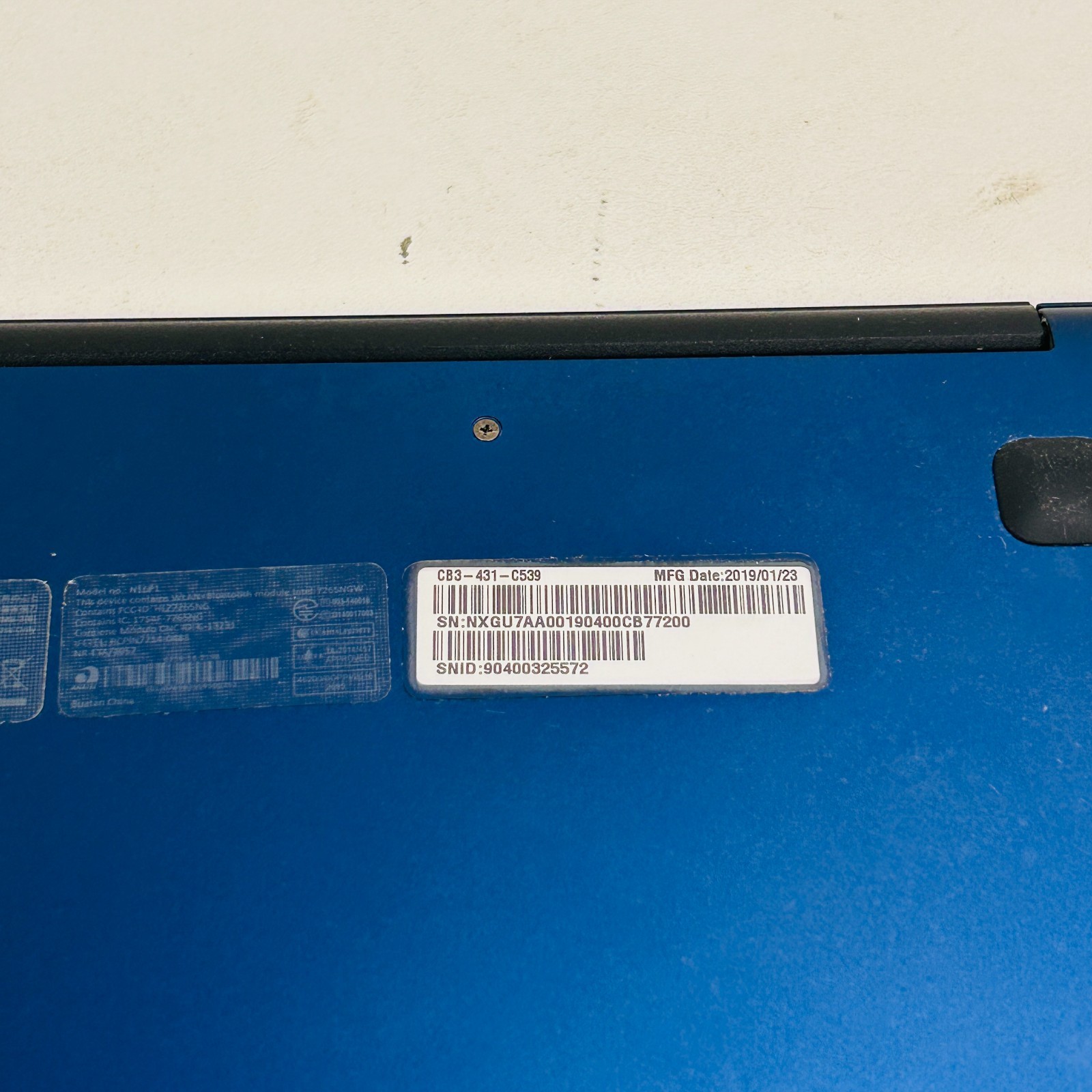 “Bad Battery” Acer Chromebook 14 CB3-431 Laptop