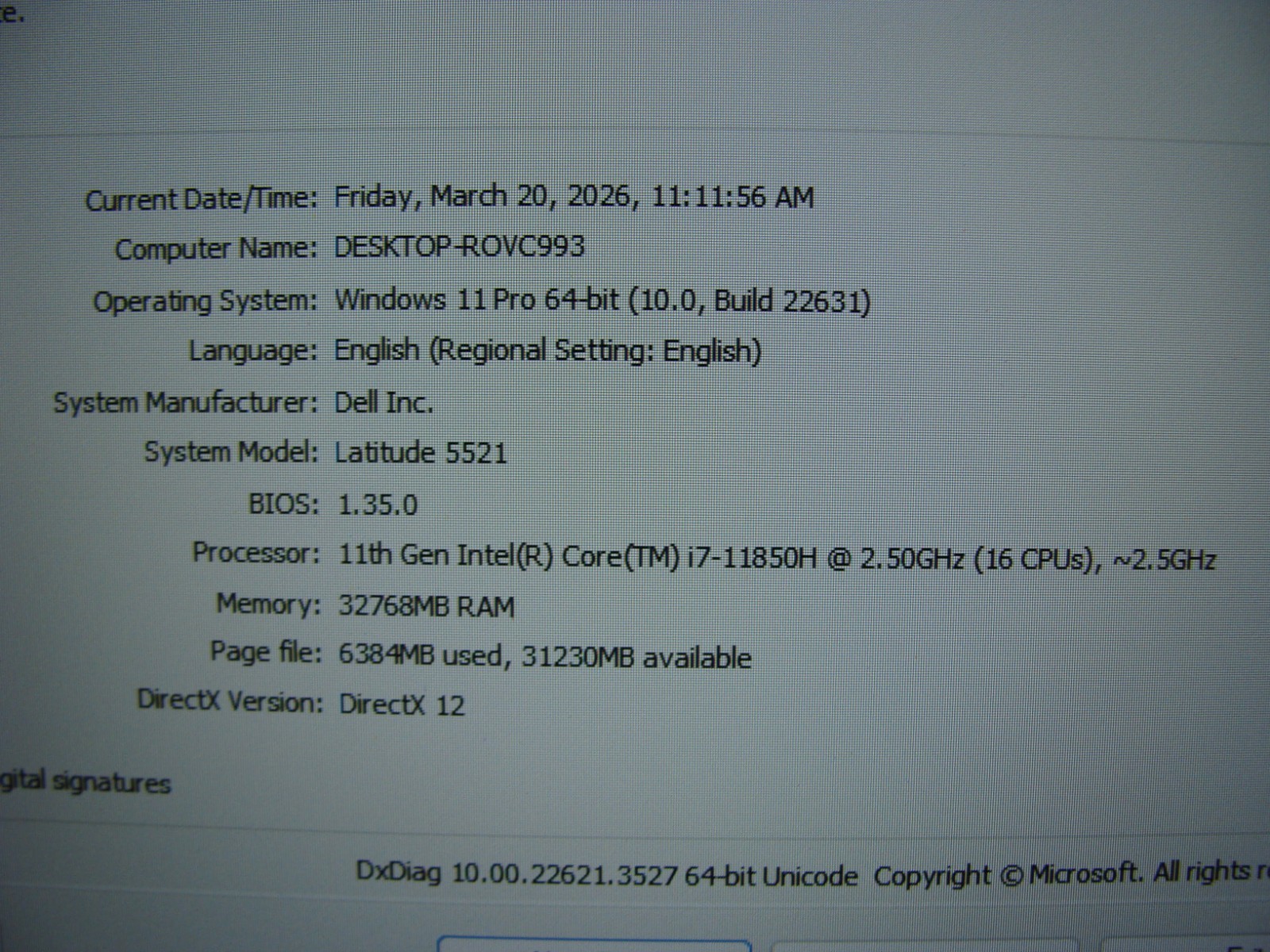 Dell Latitude 5521 15.6″ FHD TOUCH i7-11850H 2.5GHz 32GB 2TB SSD W11P +PA 130W