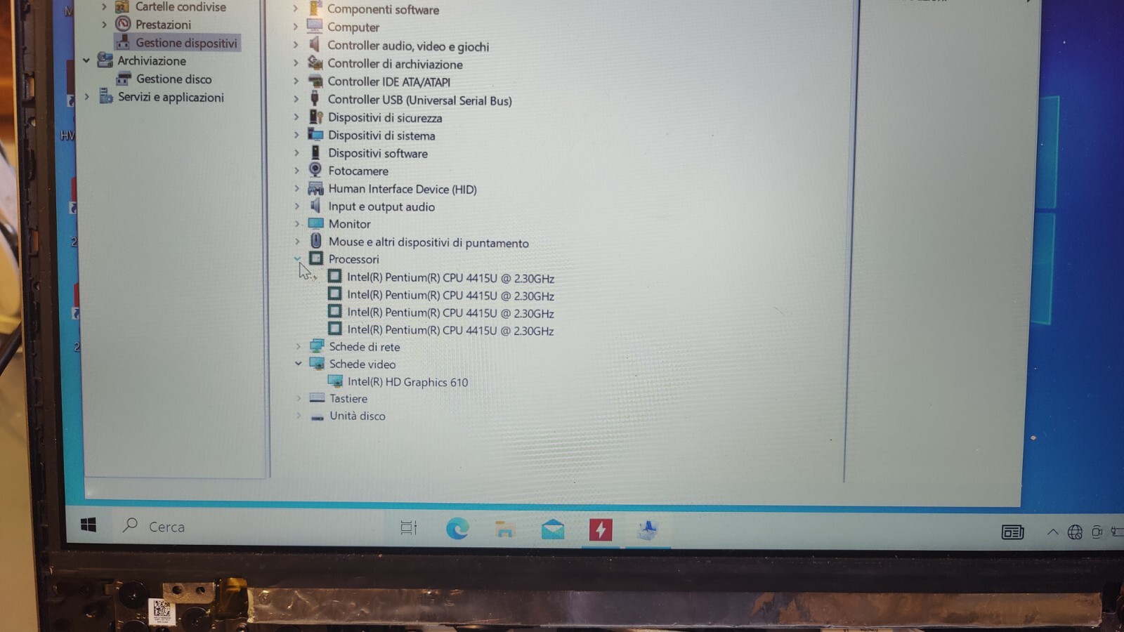 LENOVO 520-14 320S-14 SCHEDA MADRE LA-E541P INTEL 4415U INTEL HD 610
