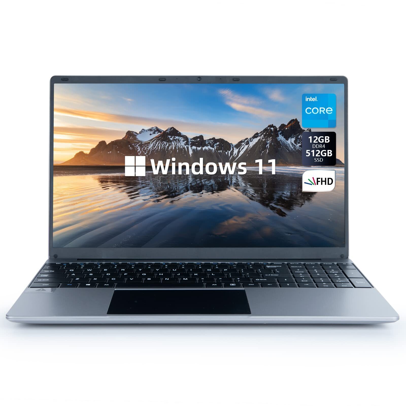 2025 15.6” Laptop Computer Intel Quad-Core Processors 12GB RAM+512GB SSD US