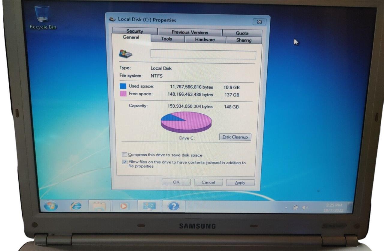 SAMSUNG Sens R410 14″ Intel Pentium Dual Core 1.86GHz 1GB RAM 160GB – Windows 7
