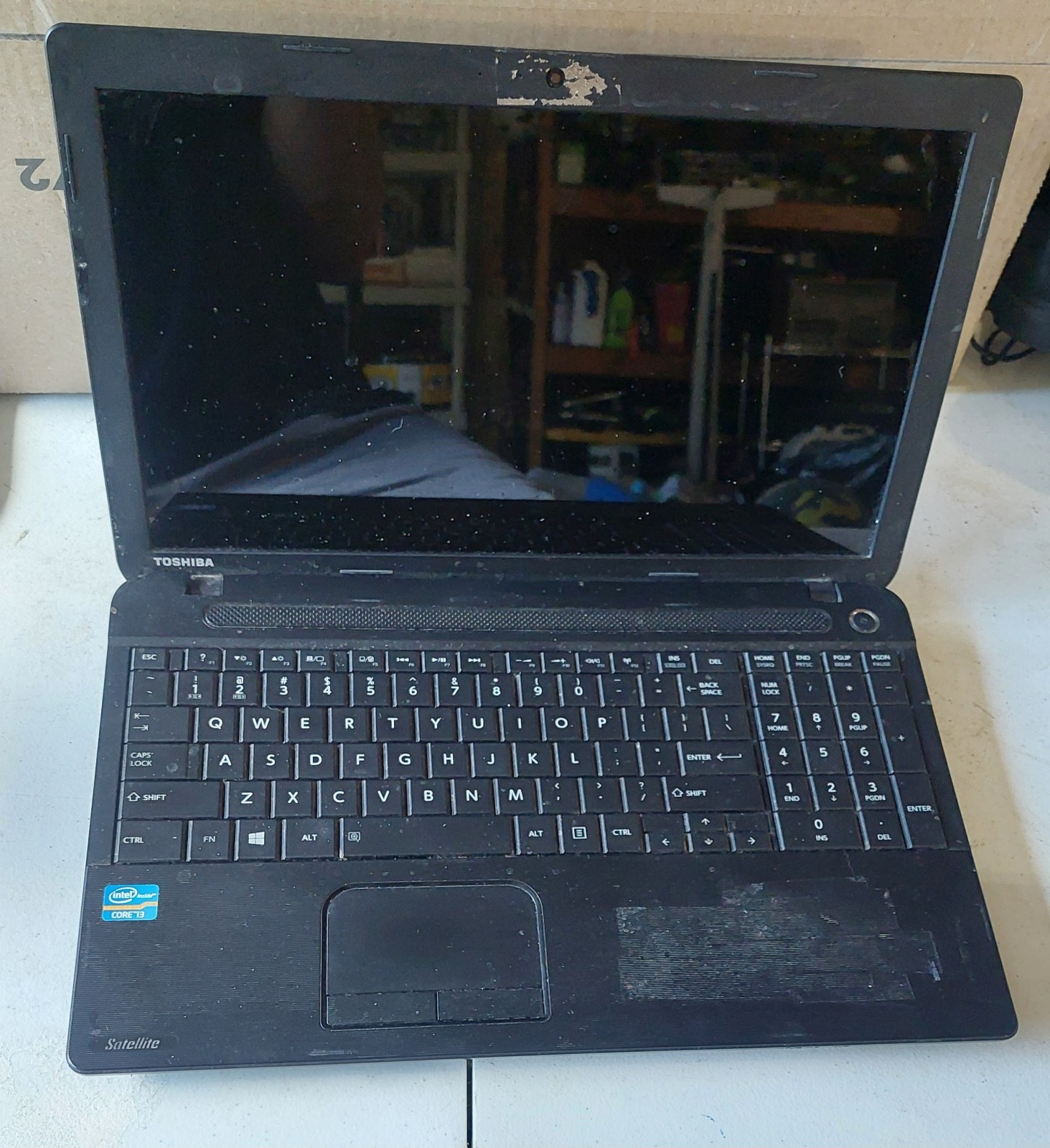 Toshiba 15.6″ satellite C55-A5310 laptop parts only Not Working Not Tested