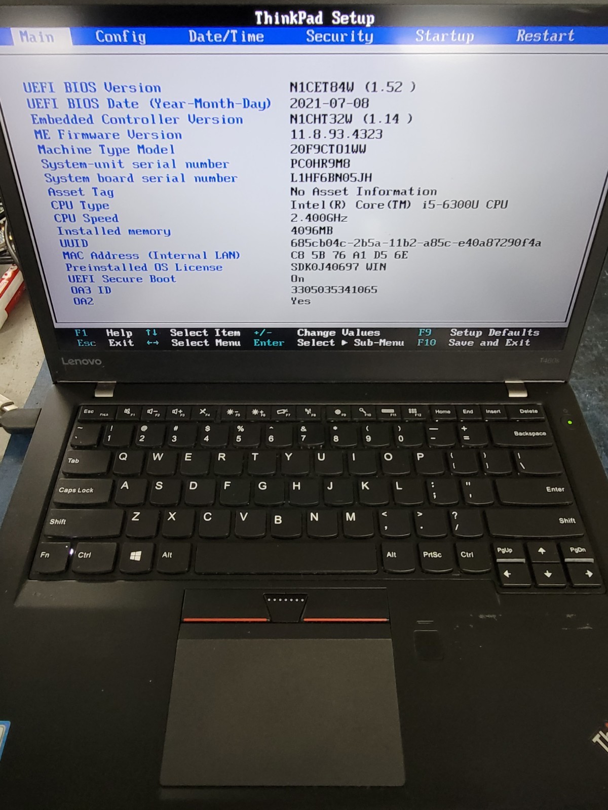 2x Lenovo ThinkPad T460s i5-6300U@2.4GHz 4GB RAM NO HD/OS *BIOS/READ* | C658
