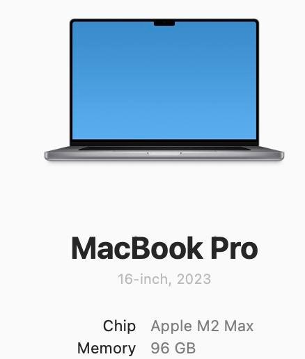 M2 Max Macbook Pro | 96gb RAM | 1TB SSD | Space Grey