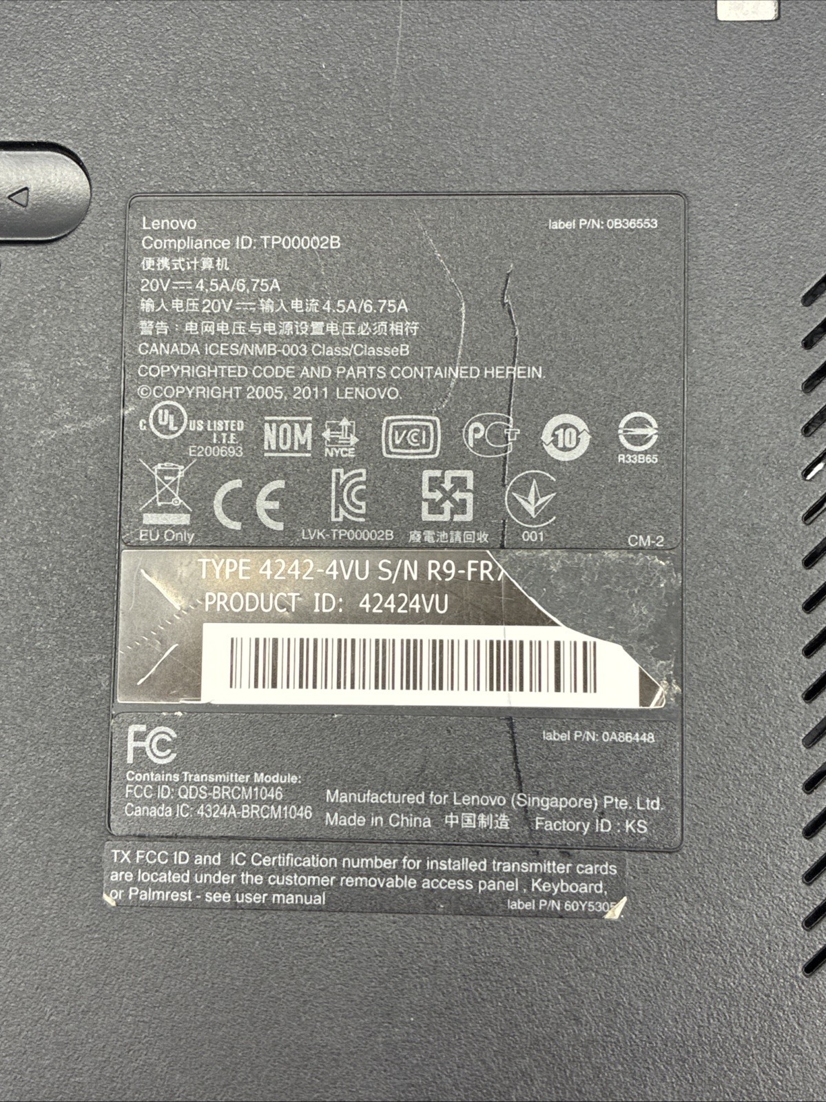 Lenovo Thinkpad L520 15″ Laptop Intel i5-2520M 4GB RAM 500GB HDD Windows 10 HOME