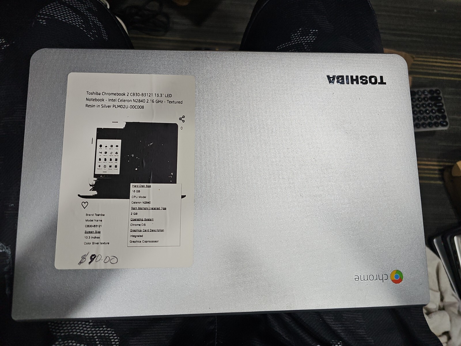 Toshiba Chromebook 2 CB30-B3122 13.3-in Intel 4GB 16GB SSD Chrome OS GOOD