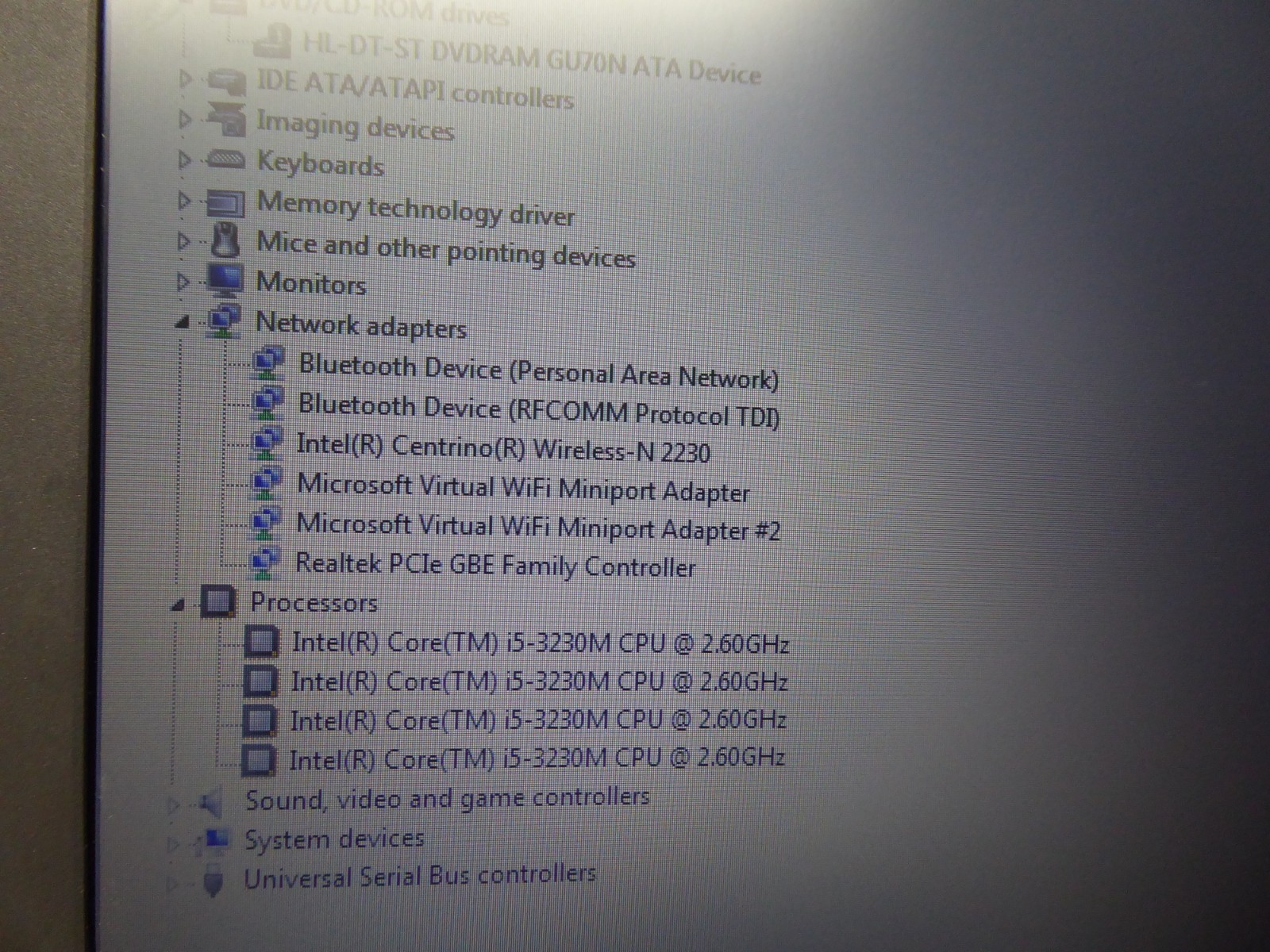 LENOVO THINKPAD EDGE E531 15.6″ i5-3230M 2.6GHz 8GB 500GB WINDOWS 7 PRO 64-BIT