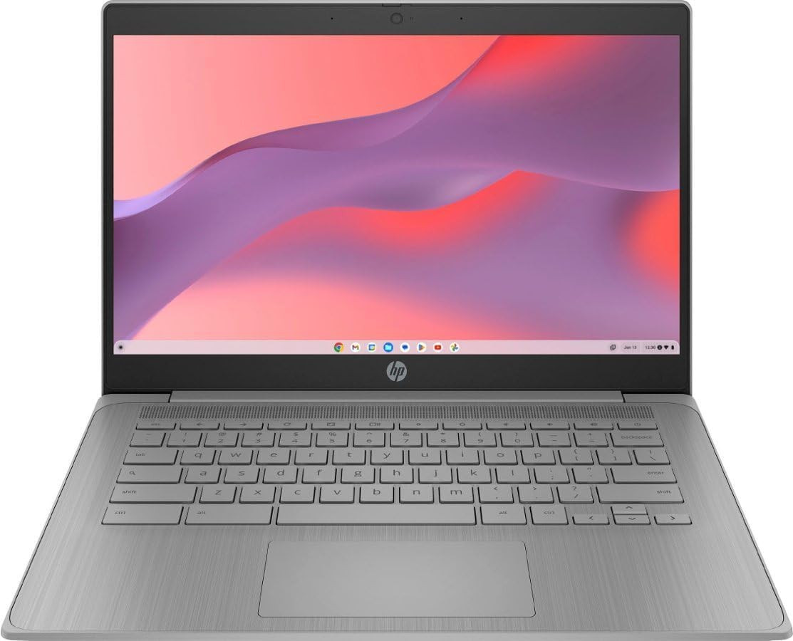 2023 Chromebook Laptop, 14 Inch Display, Intel Celeron N4120 Processor, 4GB RAM,