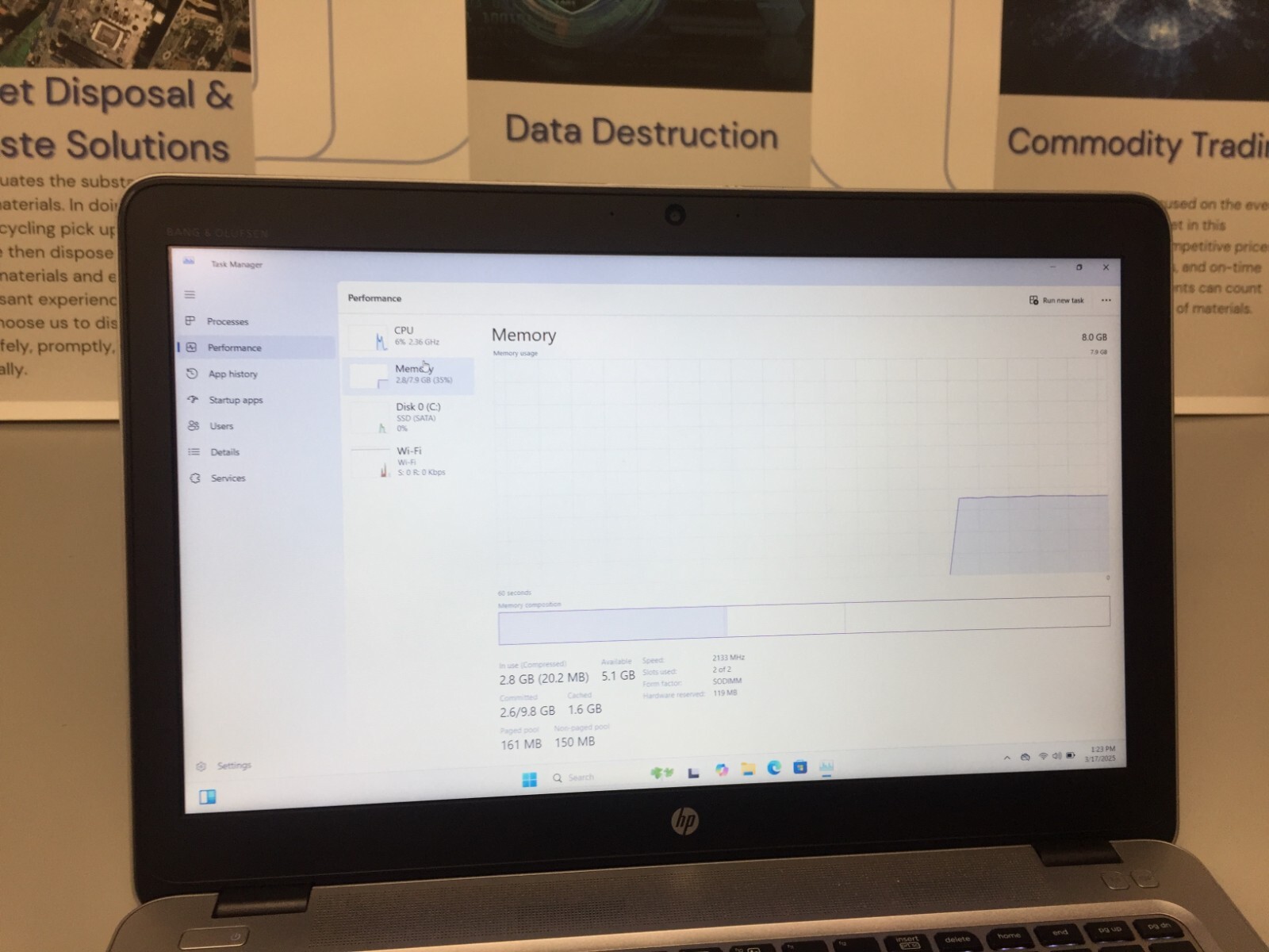 HP Elitebook 850 G3 15.6 Core i7 6th gen 2.60 GHz 8 GB RAM 256 GB SSD