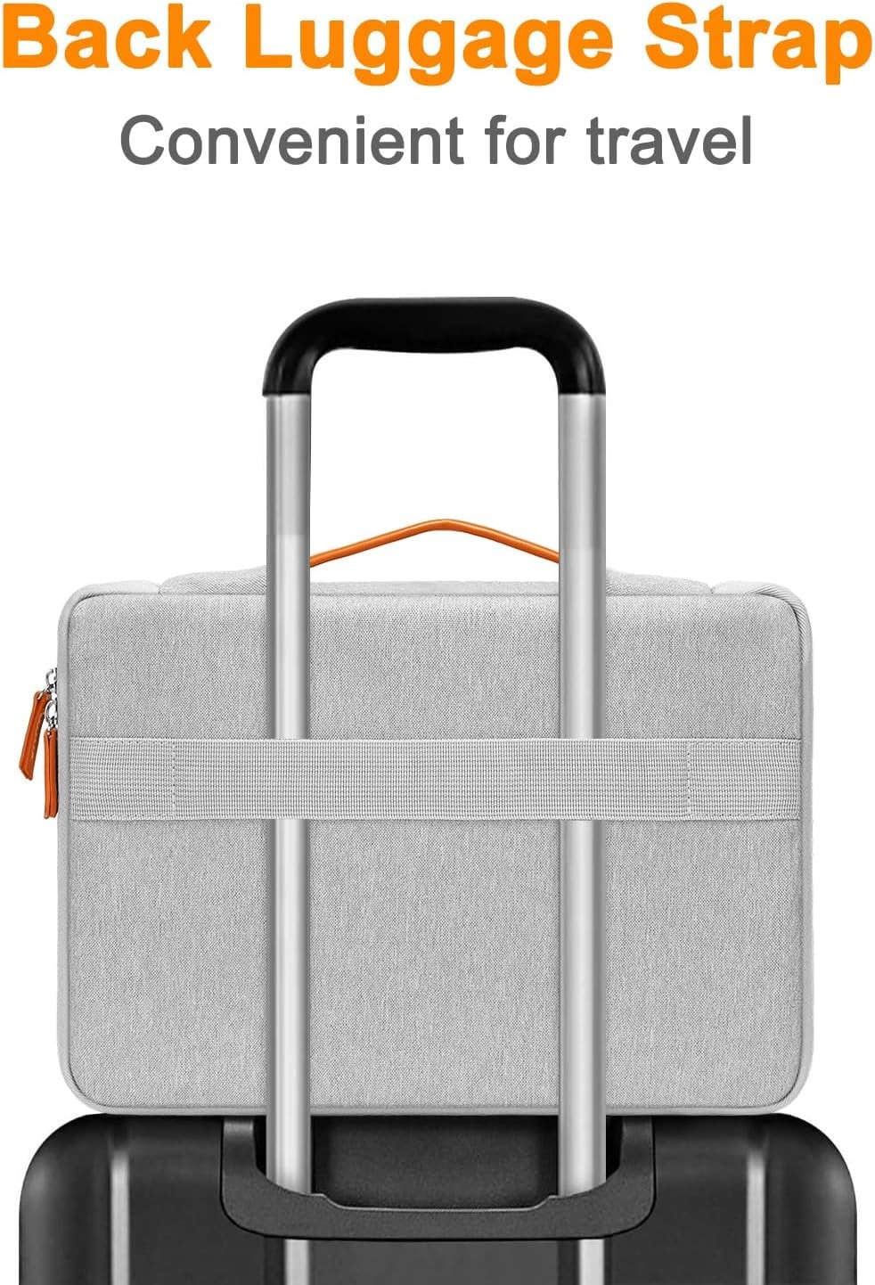 Gray 360 Laptop Sleeve for MacBook Air 13.6 M5 M4 M3 M2 M1/Neo/Pro 13/14, HP, De