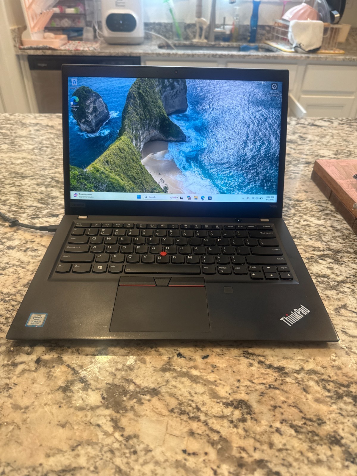 Lenovo ThinkPad T490s Intel i5-8265U 1.60GHz 8GB RAM 256GB M.2 NVME Win11P Read