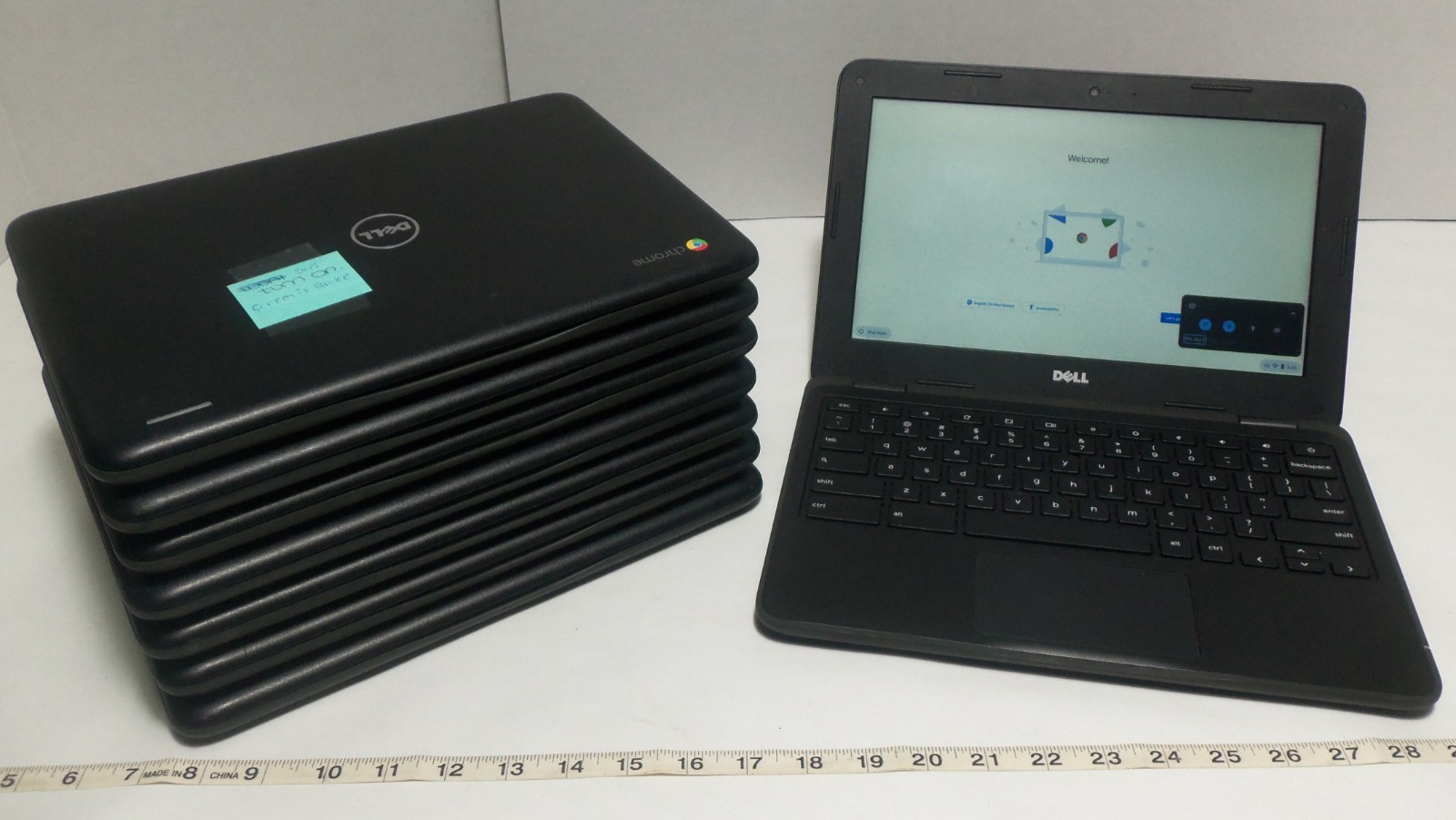 Lot of 8 Dell Chromebook 11 Laptops 11.6″ 4GB RAM Intel Celeron 1.60GHz DAMAGED