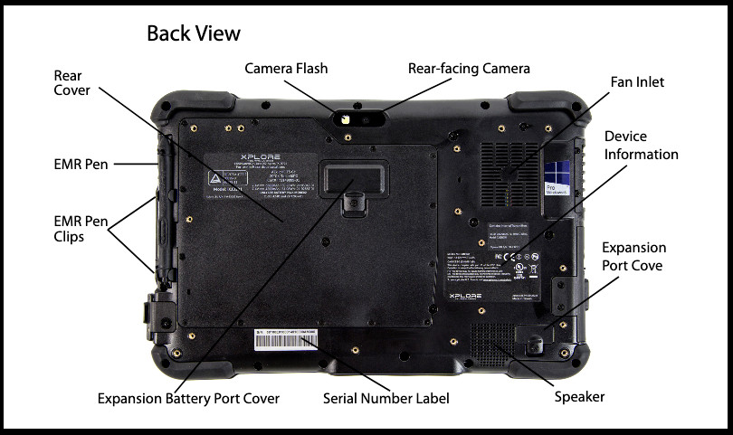 Xplore Rugged XSLATE B2, i5, 2.9GHz, 128SSD, 8GB, Win7 4G keys (Stylus only)