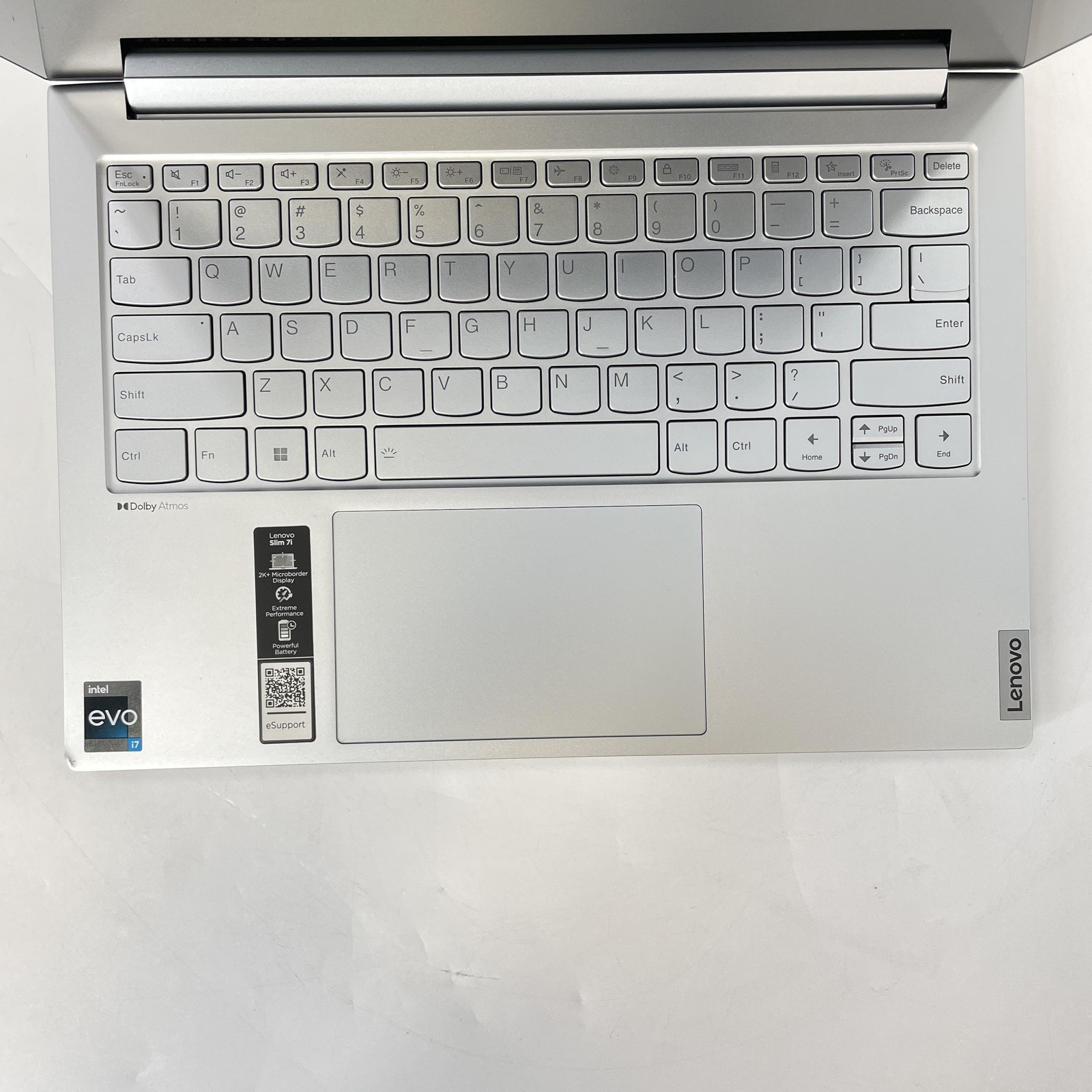 Lenovo Slim 7i 14 Silver QHD+ TOUCH 2.1GHz i7-1260P 16GB 1TB SSD Good BENT FRAME