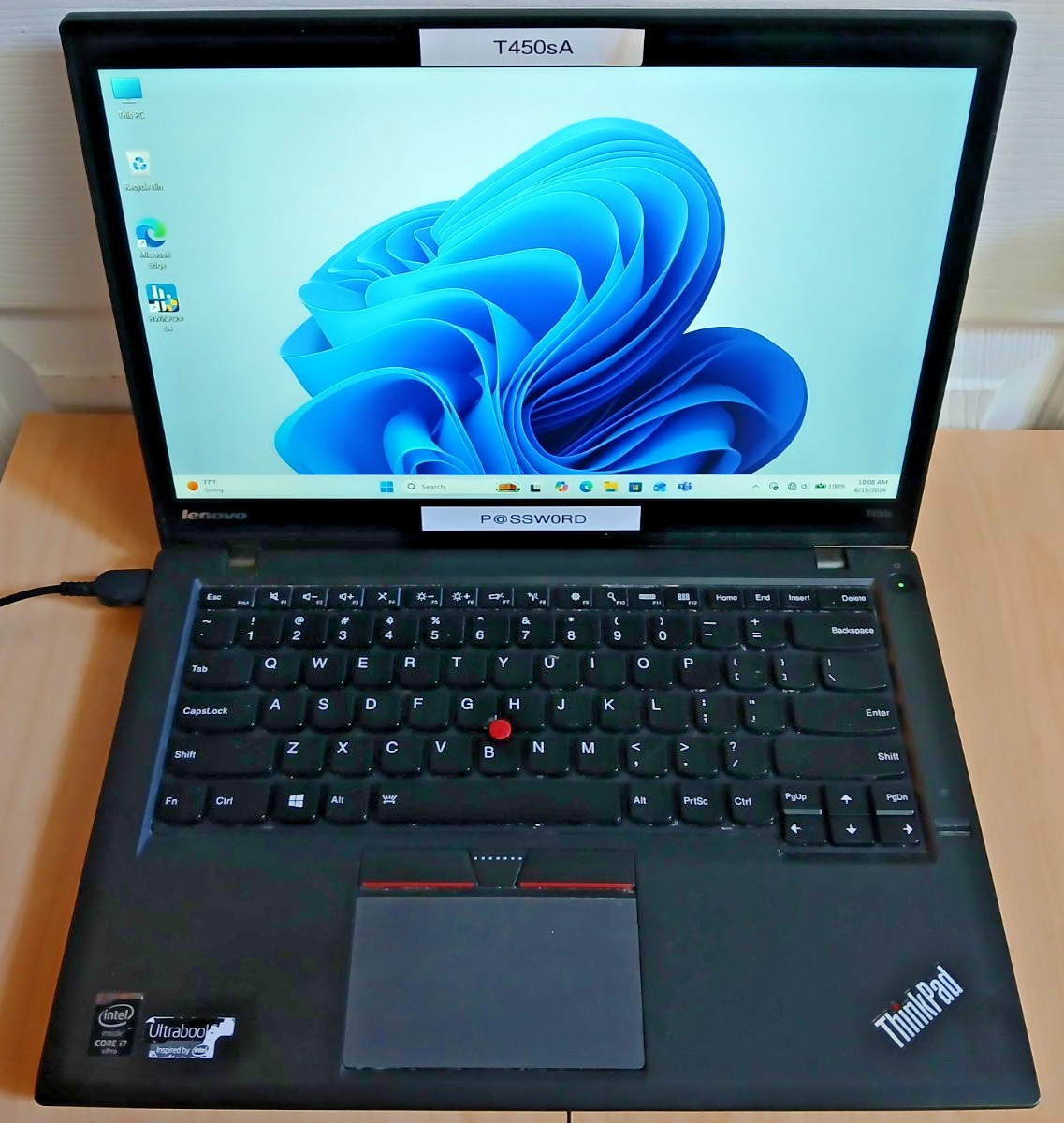Lenovo ThinkPad T450s Laptop | i7-5600U | 20GB RAM | 1TB SSD | Win11 Pro