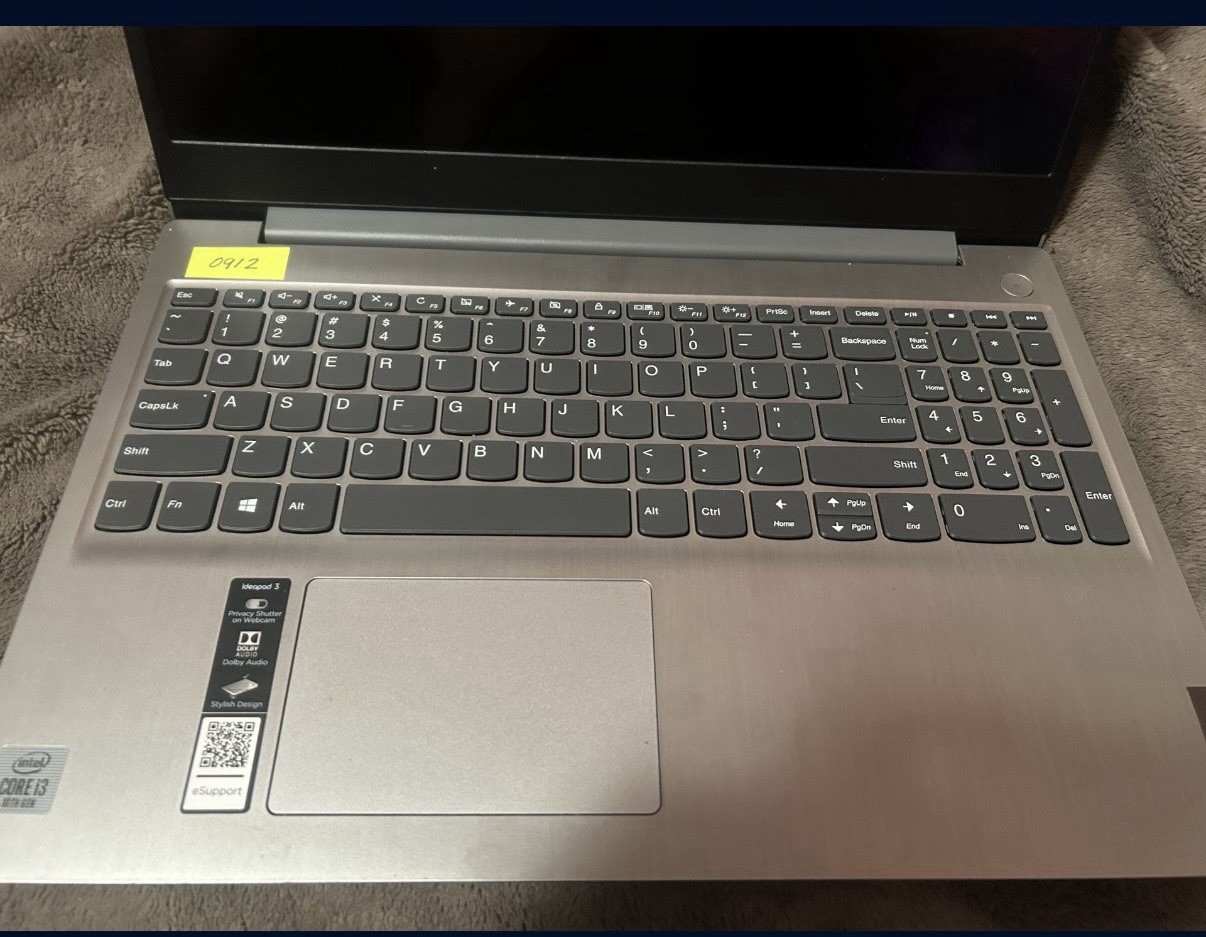Lenovo Ideapad 3 15.6″ Notebook Laptop Intel Core i3 Gray Wi-Fi Webcam Bluetooth