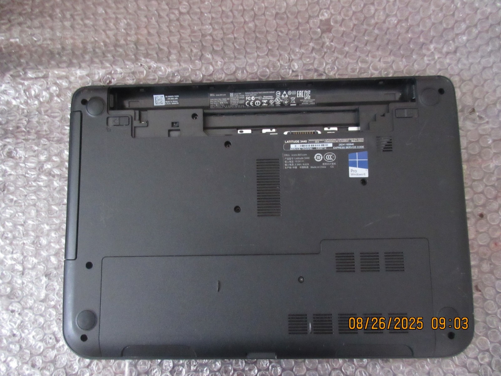 Dell Latitude 3440 LAPTOP Intel Core i5-4TH 8GB RAM 128GB SSD W10P NO BATTERY.