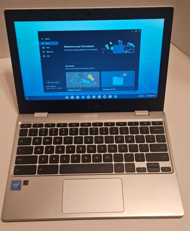 ASUS Chromebook CX1 11.6″ Display Intel N3350 32GB eMMC 4GB RAM CX1100CNA-AS42