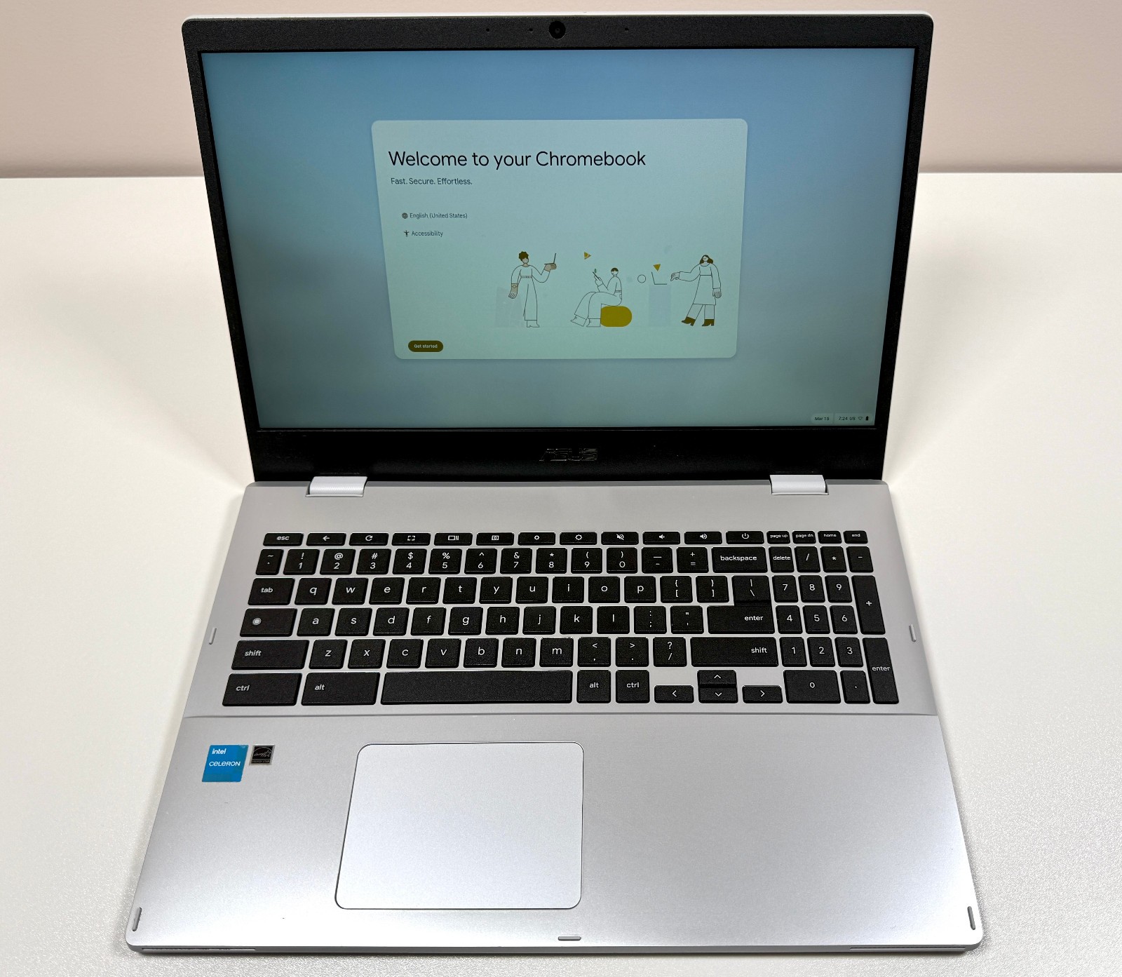ASUS Chromebook CX1500CK 15.6″ FHD 1.1GHz Celeron N4500 4GB RAM 64GB eMMC