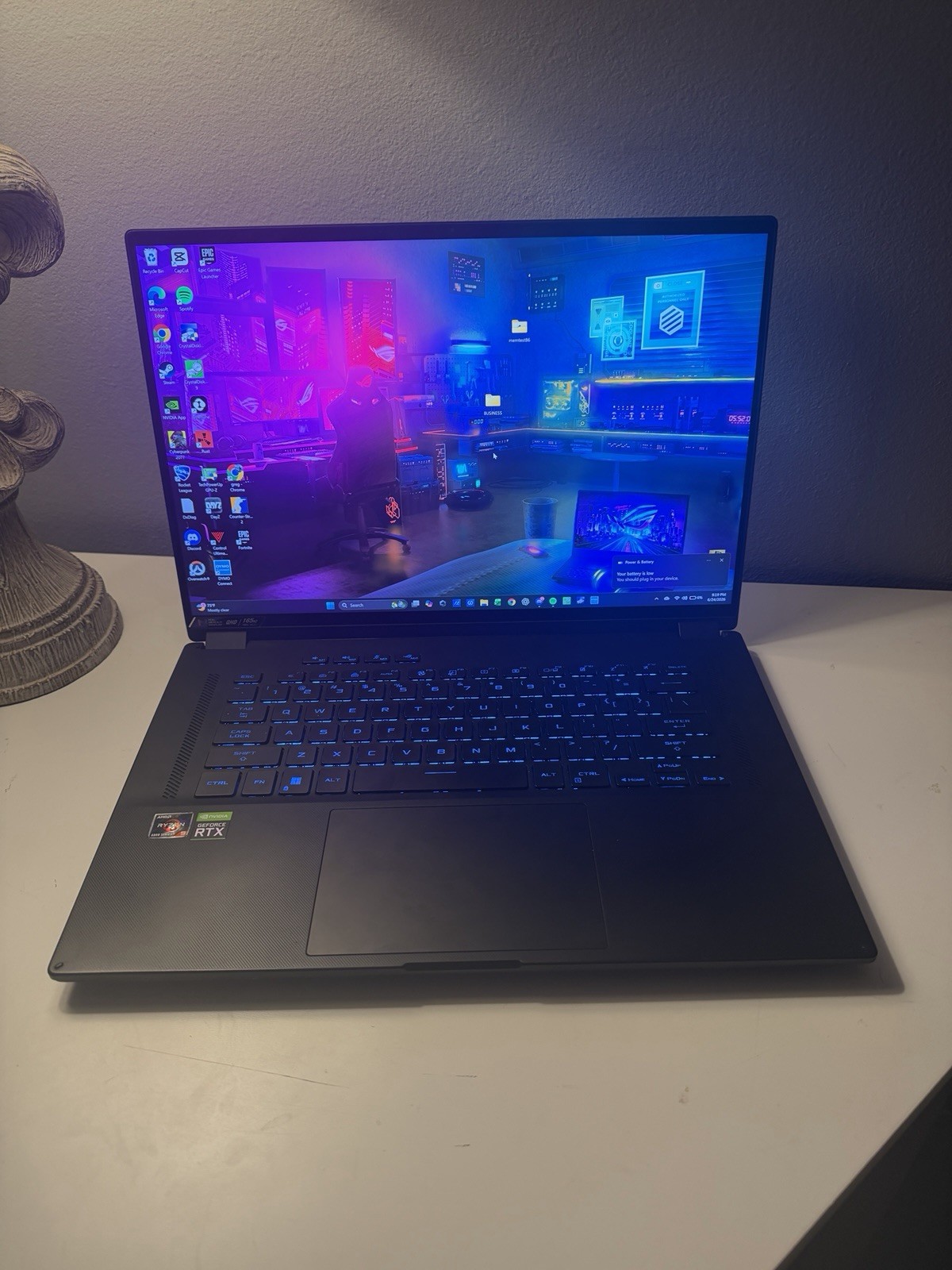 ASUS ROG Flow X16 GV601RM 16” Gaming Laptop Ryzen 9 6900HS RTX 3060 QHD 165Hz