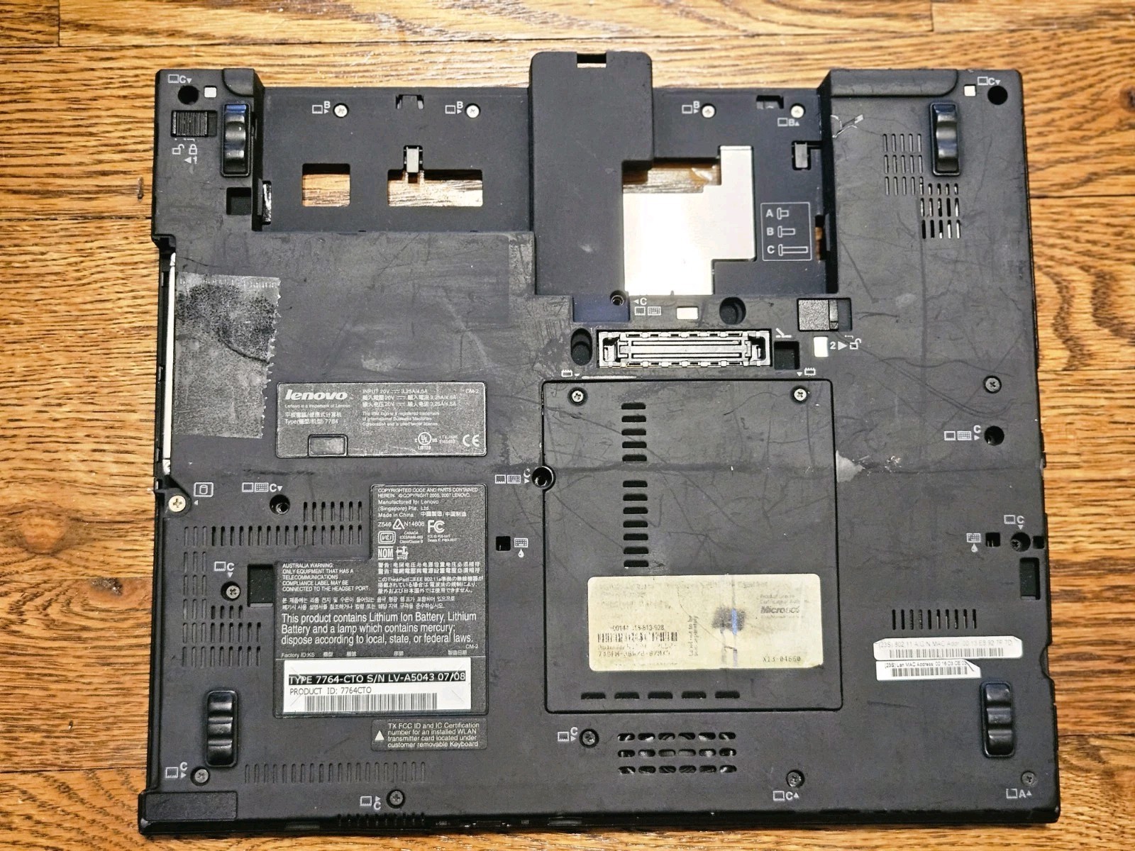 Thinkpad X61s Tablet Motherboard for Parts.