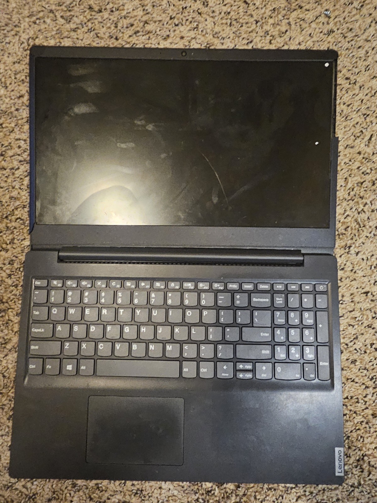 Lenovo Laptop Intel Pentium 5405U 2.3GHz 4GB 250GB Windows 10 broken LCD