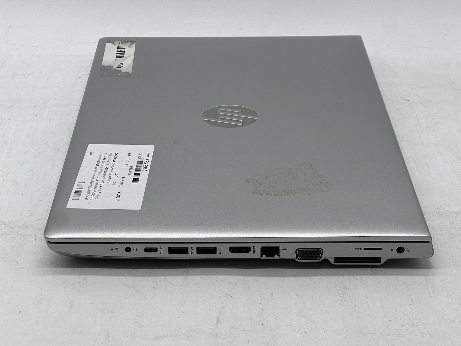 HP ProBook 650 G4, i7-8650U CPU, @ 1.90GHz, 8GB RAM, 256GB NVMe-No OS/AC