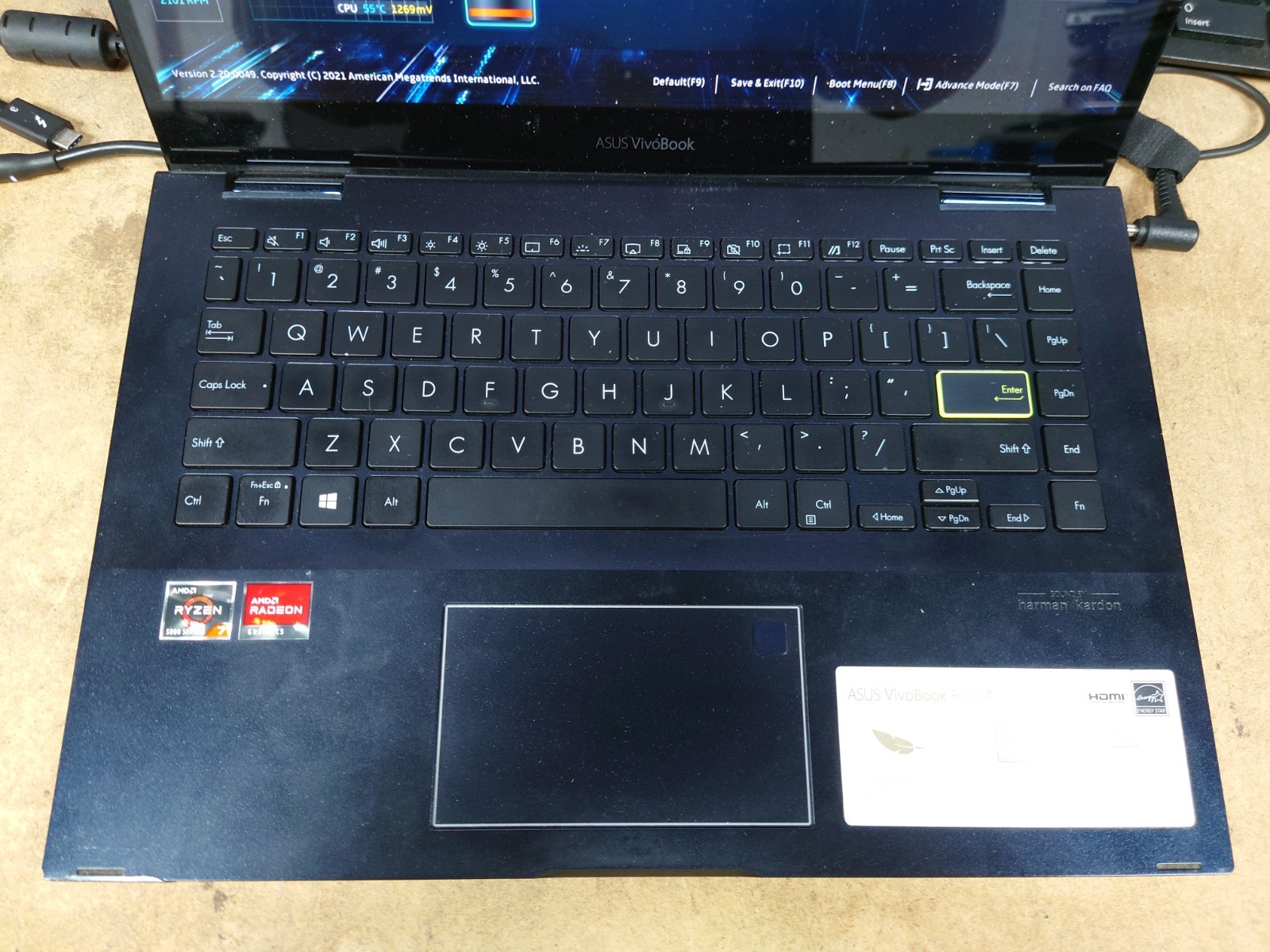 Asus Vivobook 14 TM420U 14″ FHD Ryzen 7 5700U 8GB RAM No OS/SSD