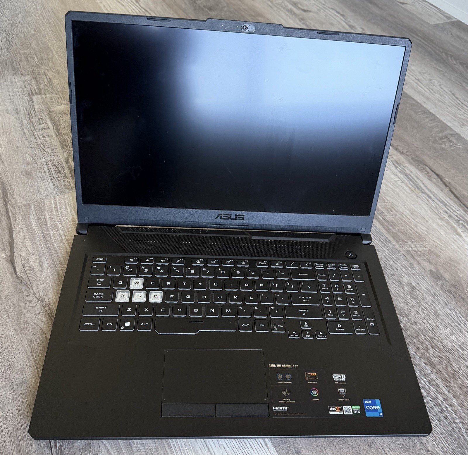 ASUS TUF F17 Laptop, 17.3”, Intel Core i7-11800H, RTX 3060, 16GB DDR4, 1TB SSD