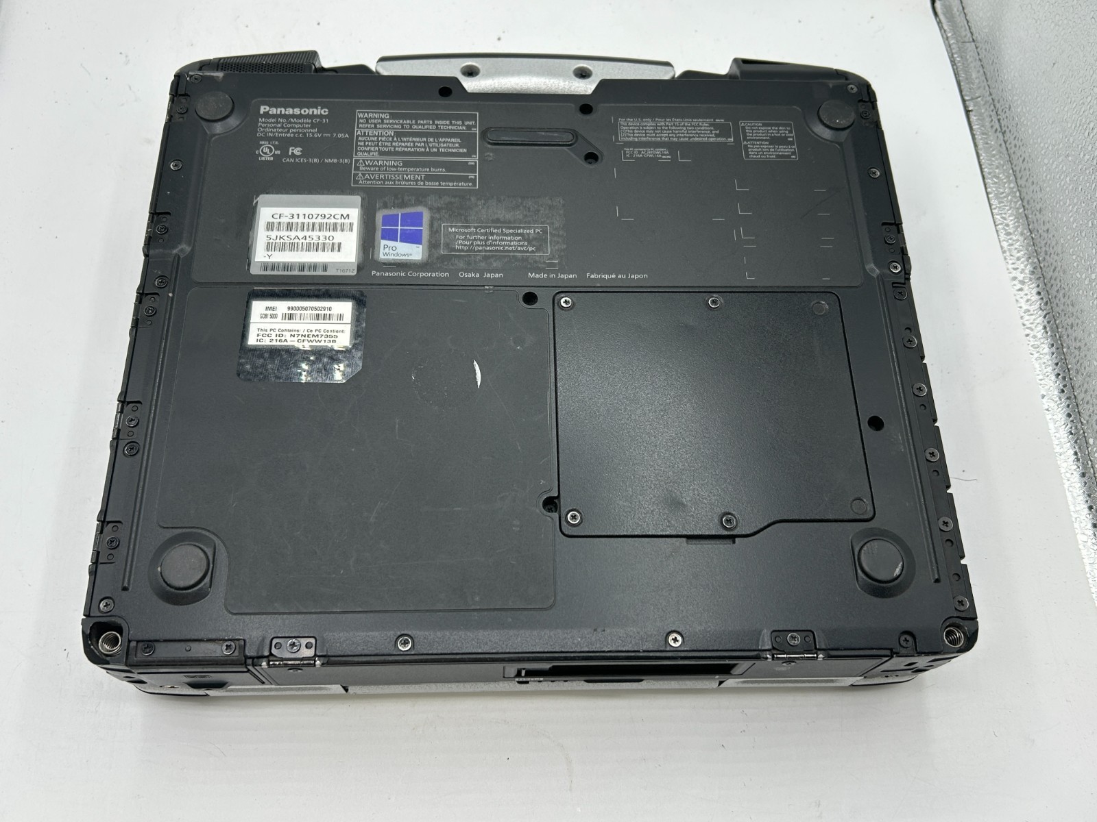 Panasonic Toughbook CF-31 MK5 Laptop i5-5300U 2.30GHz 8GB RAM 500GB HDD NO OS