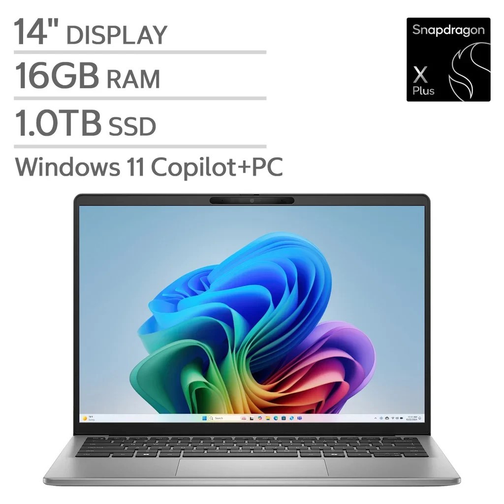 Dell Inspiron 14″ Snapdragon X Plus 8 16GB RAM 1TB SSD Copilot Laptop & Warranty
