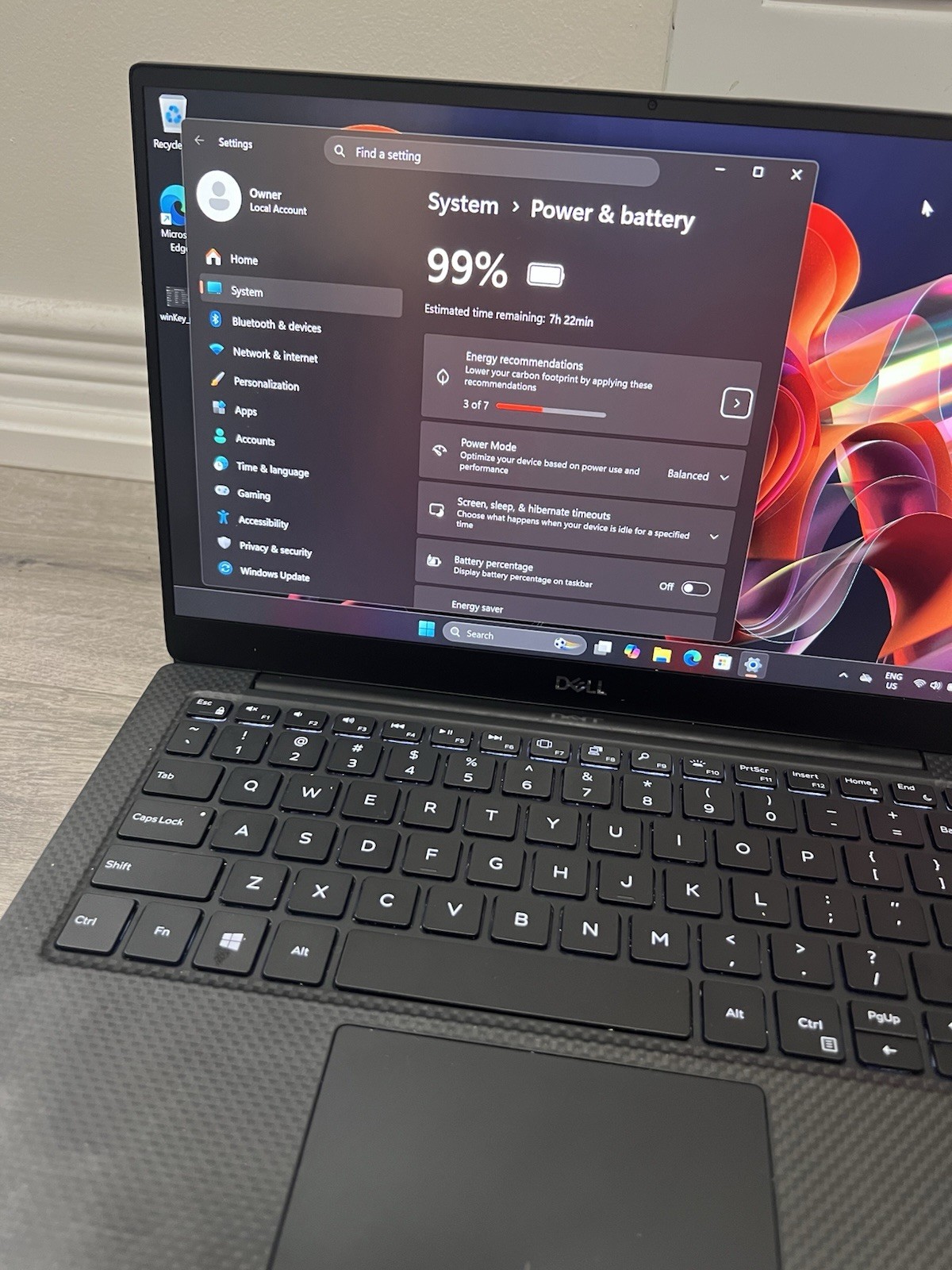 Dell XPS 13 7390 13” Laptop i3 10th Gen CPU 4G RAM 120G SSD Win 11 PRO + AC