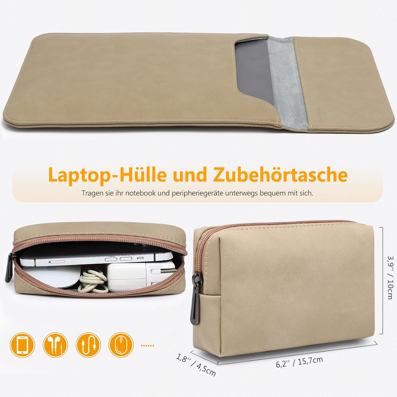 15-16 Inch Laptop Sleeve for MacBook Pro 16 M5/M4/M3/M2/M1 Pro/Max A3428 A3429 A