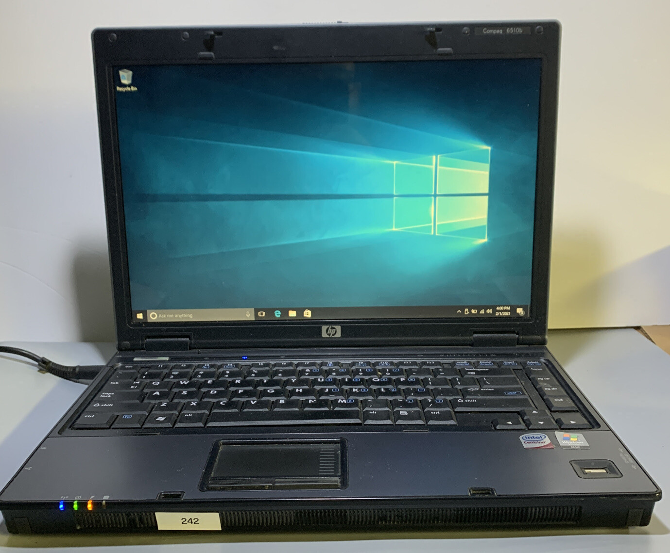 HP Compaq 6910p Windows 10 Pro 15” Laptop Intel Centrino 1.8Ghz 2GB 80GB