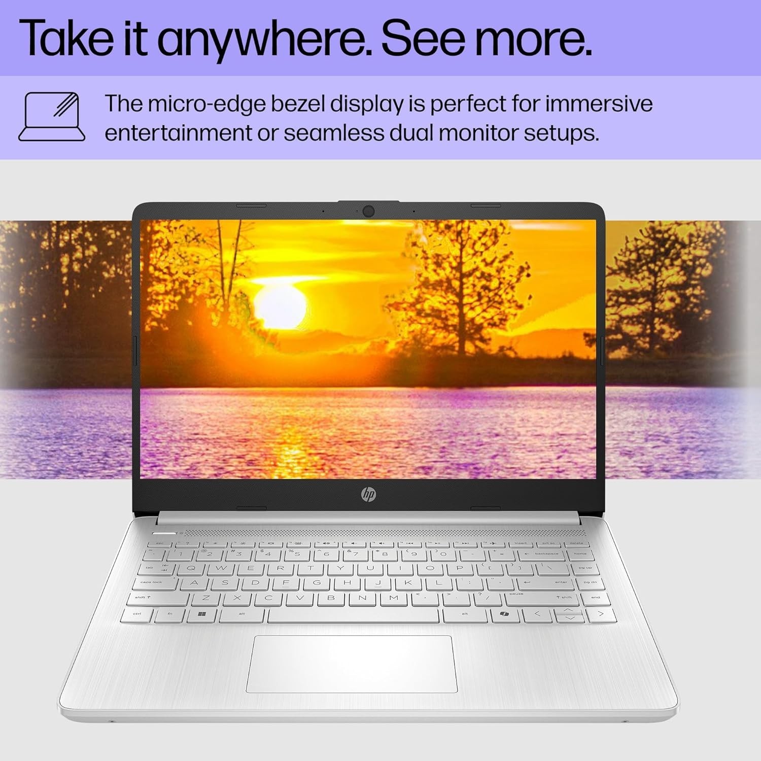 HP 14 inch Notebook Laptop Intel Celeron N4500 4GB RAM 64GB SSD Wi-Fi 6