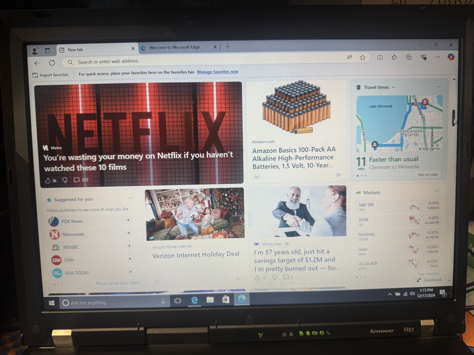 Lenovo ThinkPad R61, 15.4”, Win10pro, Celeron1.8, 160Gb, 1.5GB, DVDCD, Wifi #003