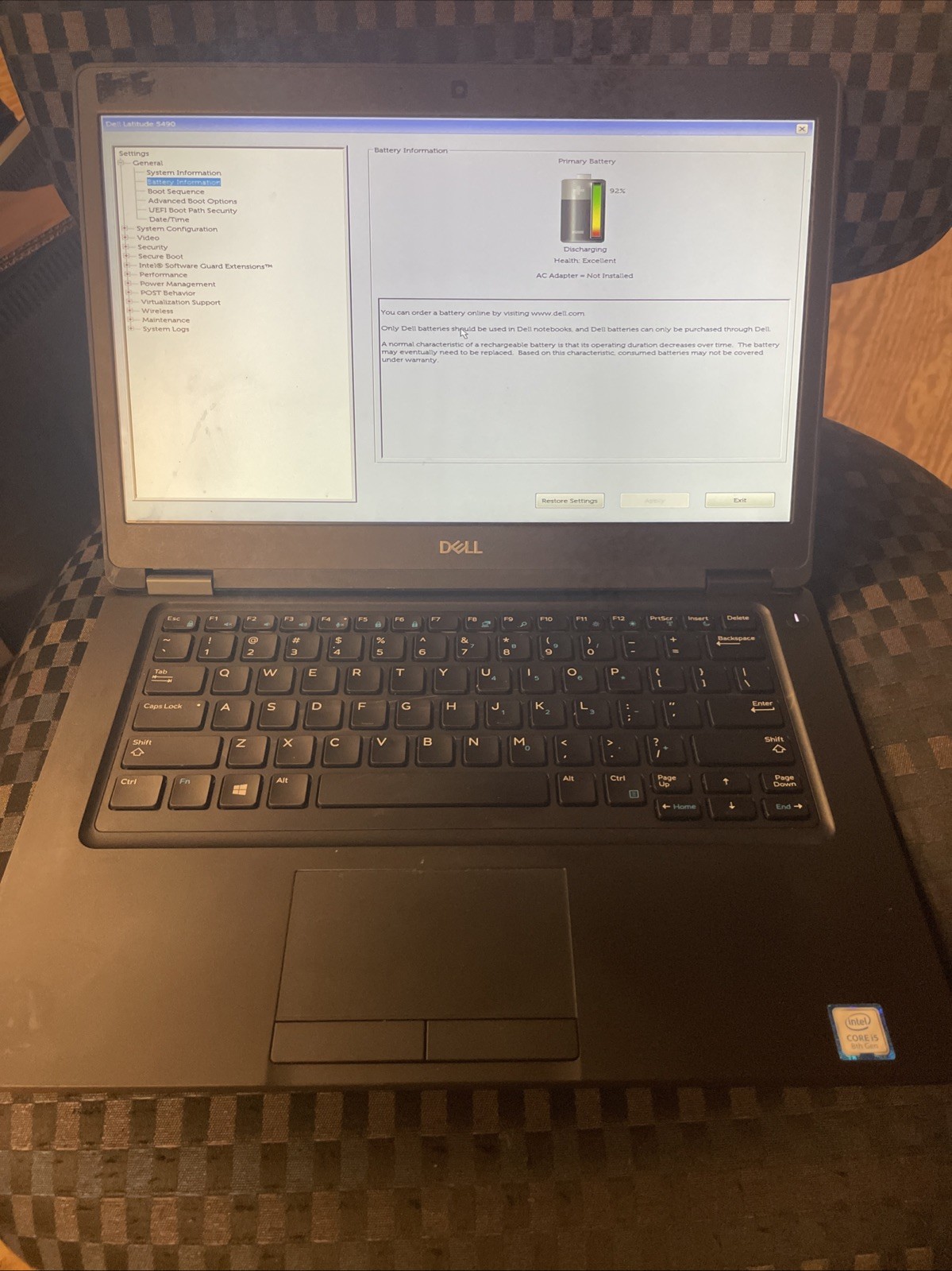 Dell 5490 Latitude 14-Inches i5-8500U 8GB RAM 256GB SSD Laptop