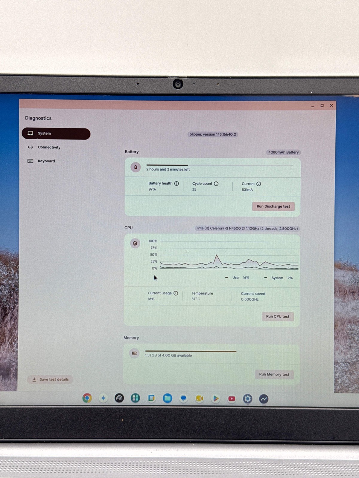 Lenovo IdeaPad 3 Chrome 15IJL6 15.6″ Celeron N4500 4GB RAM Chromebook