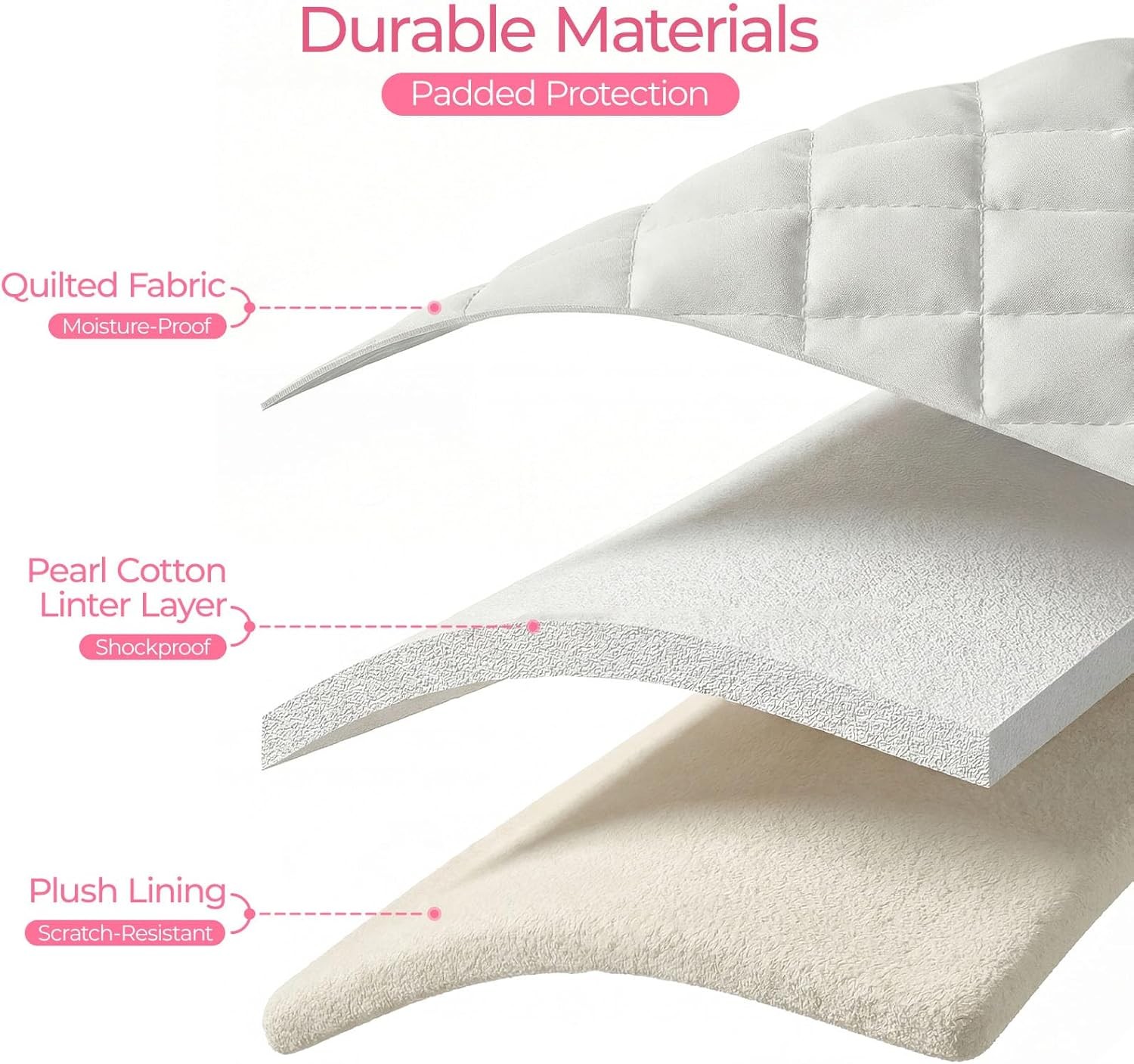 13-14 inch Cotton Quilted Laptop Sleeve for Women, Aesthetic Puffy Laptop Case