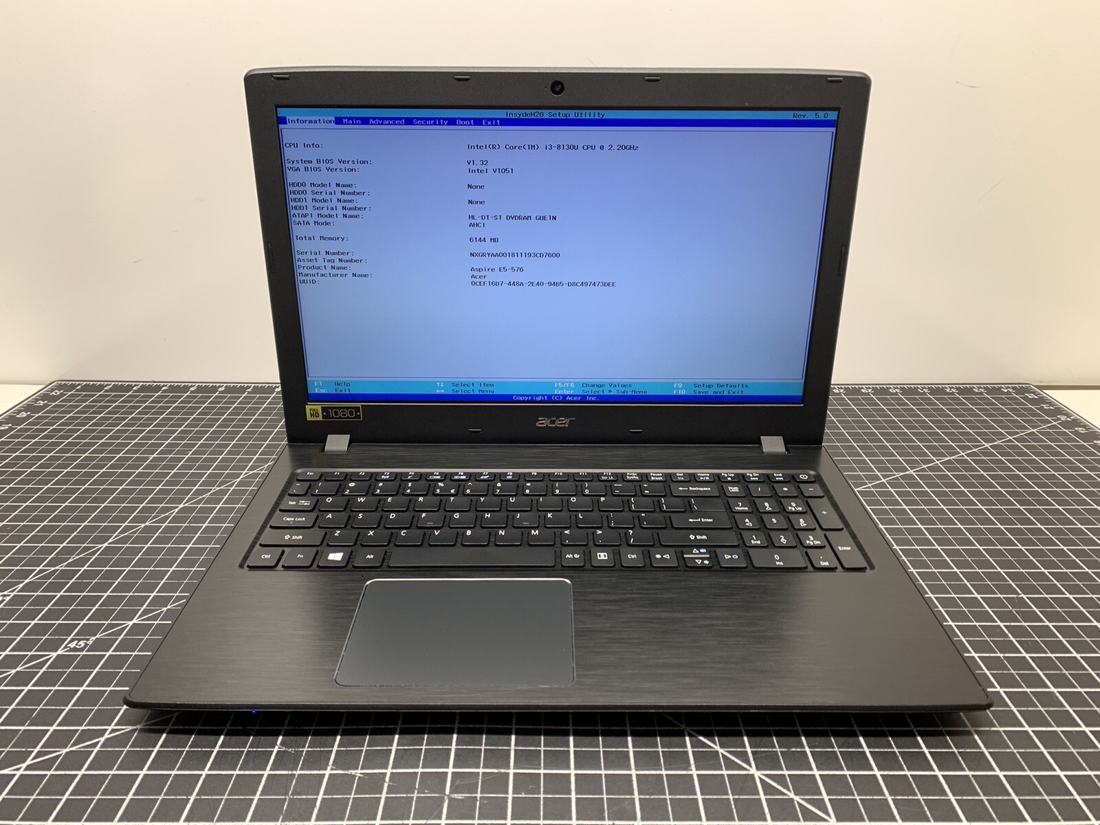 Acer Aspire E 15 CORE i3 8130U @ 2.20GHz | 6GB RAM | E5-576 | Used | #T982