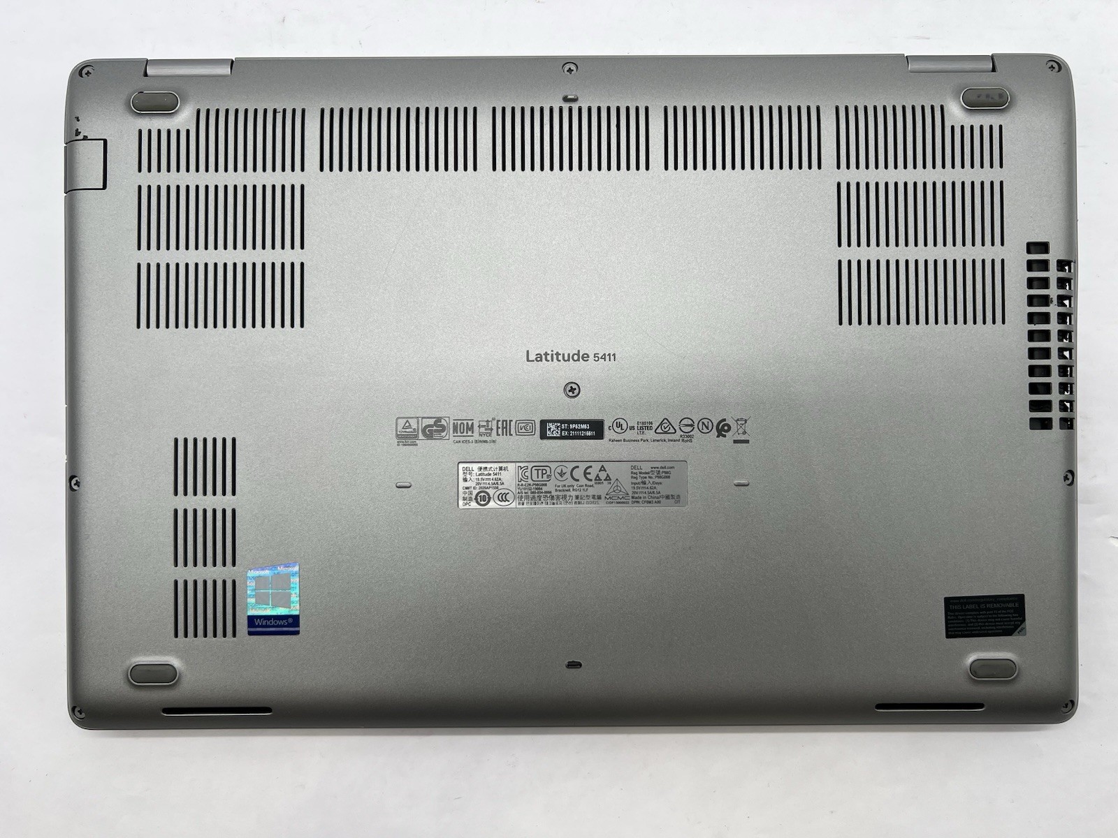 Dell Latitude 5411, i5-10400H CPU, @ 2.60GHz, 8GB RAM, 256GB NVMe-No OS/Charger