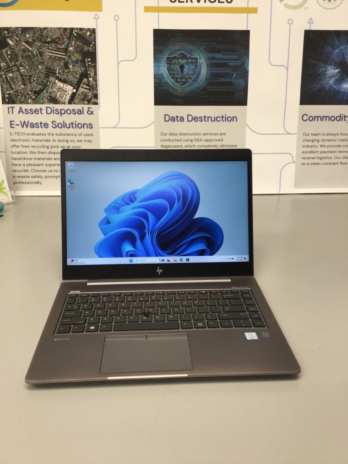 HP ZBook 14U G5 i7th gen 2.50GHz 4GB RAM 128GB SSD 14” Windows 11 pro