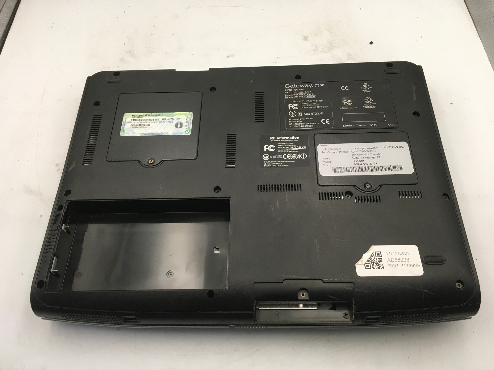 GATEWAY 7330 – BOOTS TO BIOS – INTEL PENTIUM 4 – 480MB RAM -READ DESCRIPTION- BB
